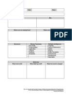 Triple A Lesson Plan Outline