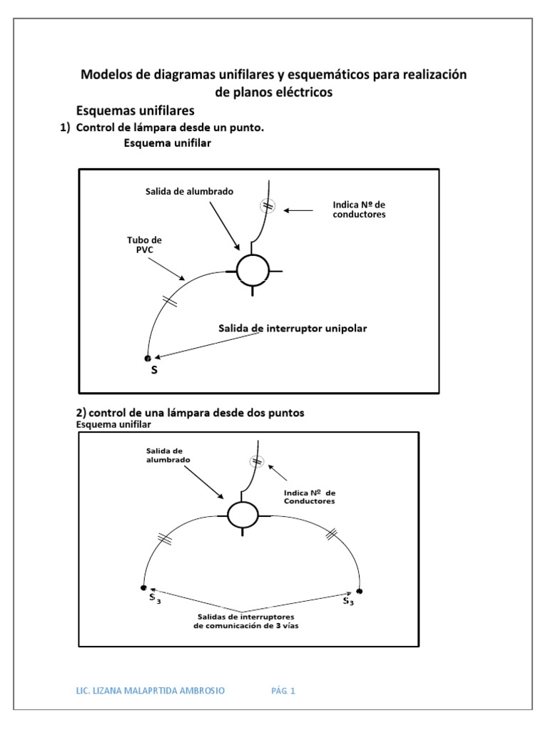 Modelos de Diagramas Unifilares y Esquemáticos para Realización de Planos  Eléctricos | PDF | Ingenieria Eléctrica | Electricidad