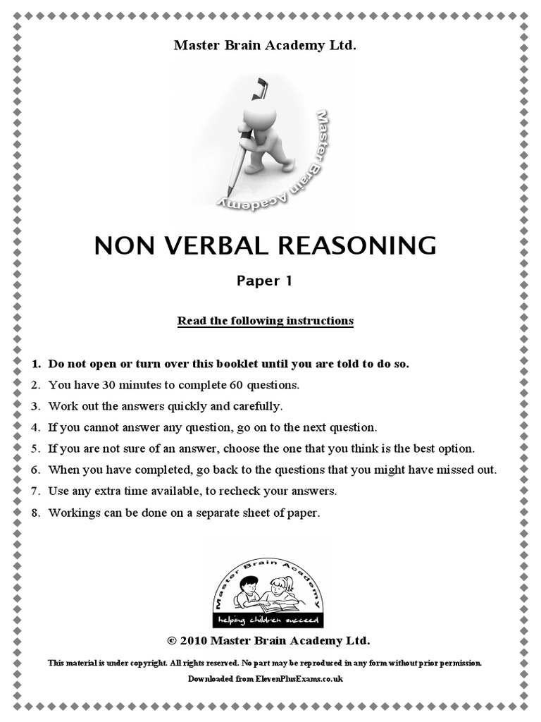 Master Brain Academy NVR Sample 1 27nov10 | PDF | All Rights Reserved ...