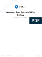 Replacing Sony Ericsson W810I Battery: Written By: Lucy Bowen