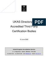 Directory of Accredited Third Party Certification Bodies (2002)