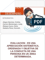 EVALUACIÃ“N DEL DESEMPEÃ‘O - EXPOSICION