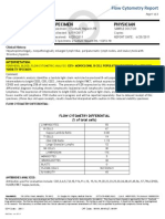 Physician Patient Specimen: Flow Cytometry Report