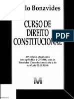 Curso de Direito Constitucional - Bonavides (i) Sumario Paulo