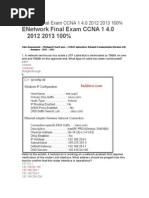 Network Final Exam CCNA 1 4