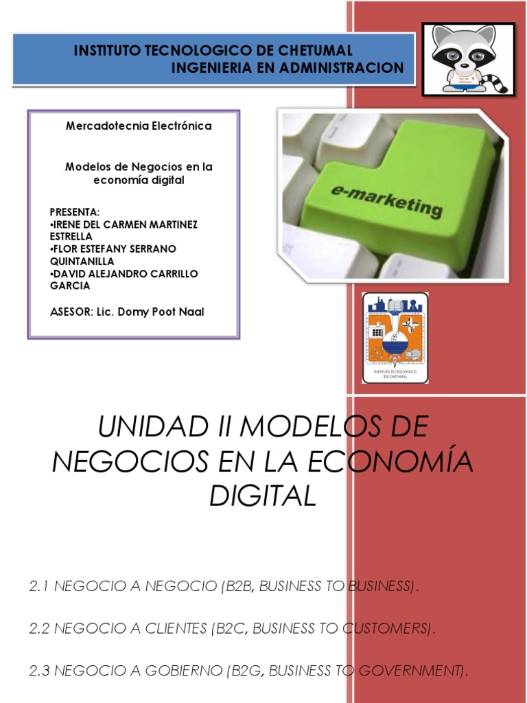 Modelos de Negocio U2 Y ACTIVIDAD | PDF | Comercio electrónico ...
