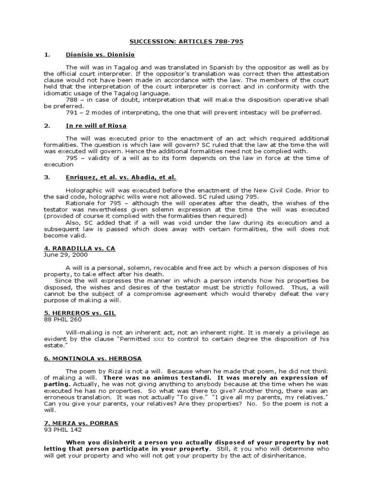 Case Doctrine Will And Testament Estoppel