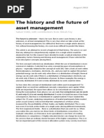 The History and the Future of Asset Management