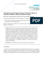 The Improvement of Hypertension by Probiotics: Effects On Cholesterol, Diabetes, Renin, and Phytoestrogens