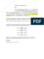 FUNCIONES TRIGONOMÉTRICAS HIPERBÓLICAS