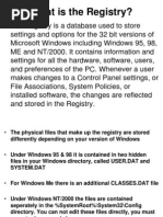 What Is Registry