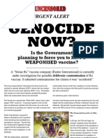 Genocide by weaponized "Swine Flu" vaccine