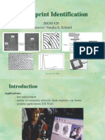 Fingerprint Identification: BIOM 426 Instructor: Natalia A. Schmid