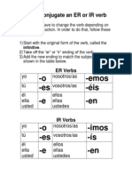 Erir Verb Notes