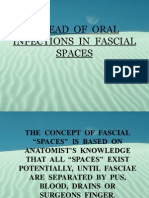 Spread of Oral Infections in Fascial Spaces