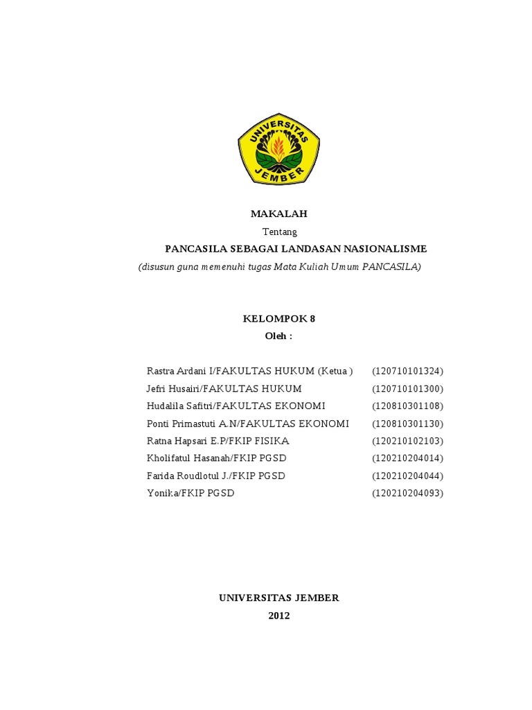 Pancasila Sebagai Landasan Nasionalisme
