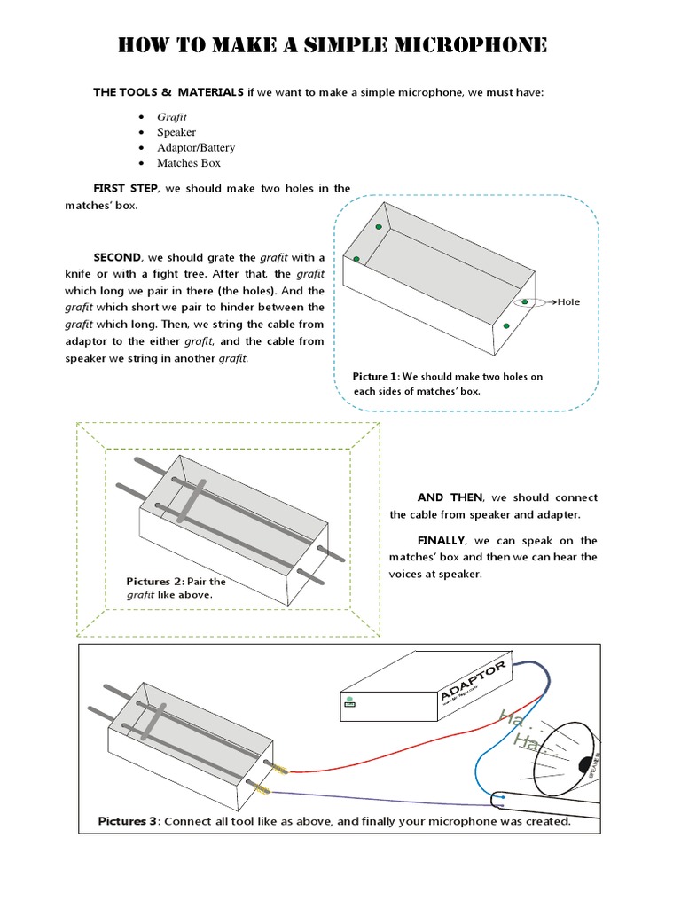 Make A Simple Microphone | PDF