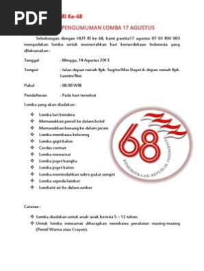Pamflet 17 Agustus