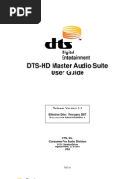 DTS HD Master Audio Suitev11 User Guide