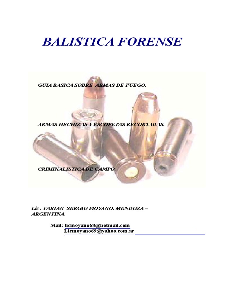 Libro Balistica Forense Shooting Sport Pistola