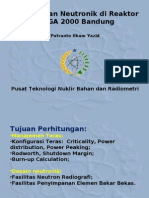 Perhitungan Neutronik Di Reaktor TRIGA2000 Bandung