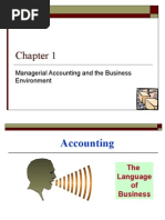 1 - Chap 01 - Managerial Accounting and The Business Environment