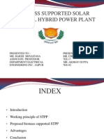 Biomass Supported Solar Thermal Hybrid Power Plant