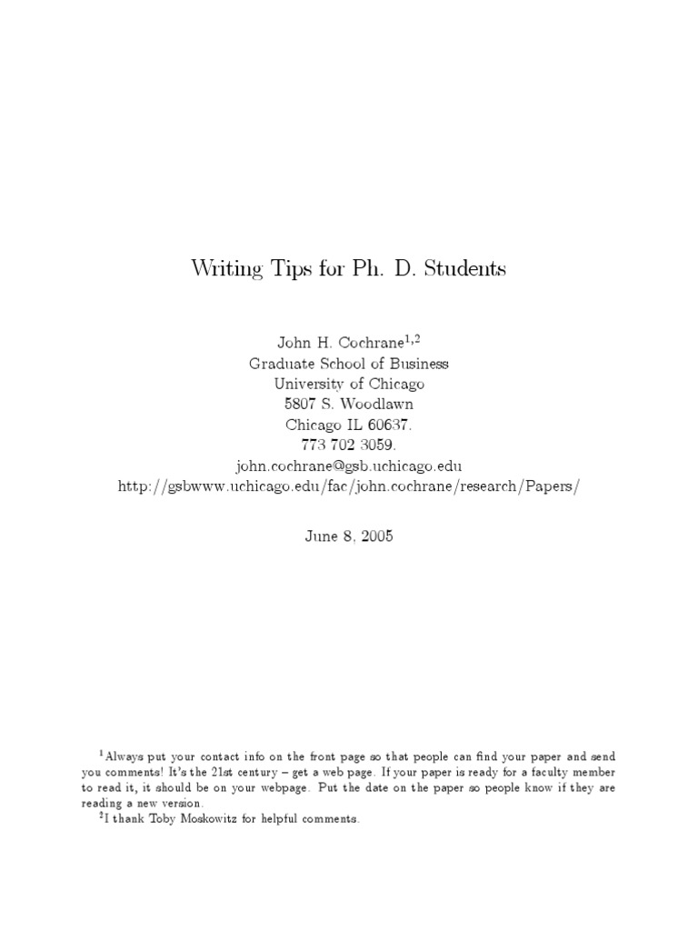 research paper for phd application
