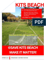 Save Kits Beach Poster