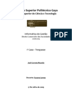 Caso Sobre Trespasse e Definições de Locação e Trespasse