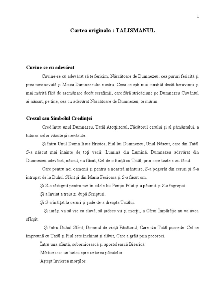 Cartea Originală Talismanul (Total) | PDF