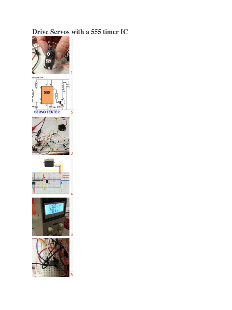 555 Timer Servo Controller Guide | PDF | Electronic Circuits ...