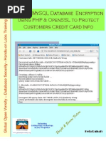 Download Deploy MySQL Database Encryption using PHP and OpenSSL to Protect Customers Credit Card Info by Kefa Rabah SN17638718 doc pdf