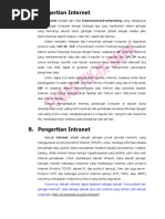 Download Pengertian Internet Dan Intranet by fudzhd SN17640763 doc pdf