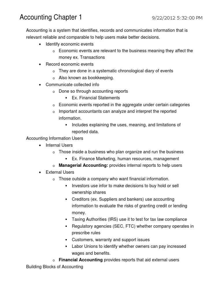 Accounting Principles Overview | PDF | Debits And Credits | Equity ...