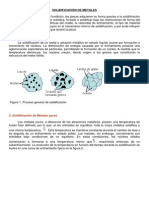 SOLIDIFICACIÓN DE METALES