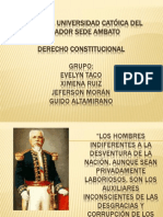 CONSTITUCIONAL Constituciones Liberales Del Ecuador TRES