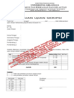 Form 15 & 16. Penilaian Ujian Skripsi