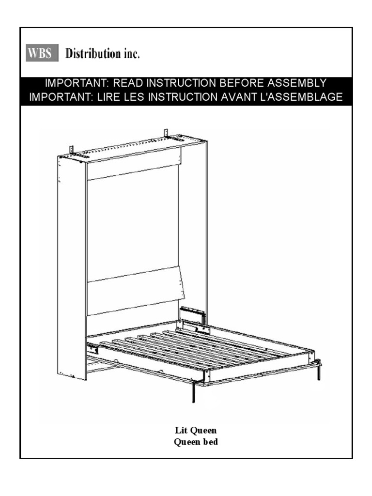 Instructions To Build A Queen Size Murphy Bed PDF Business