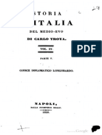 Carlo Troya - Codice Diplomatico Longobardo 5 - Indice