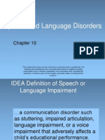 Chapter 10 - Speech and Language Disorders