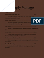 Simply Vintage Capstone Menu