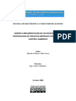 Tesis de Diseño de Un Prototipo para Perforacion de Circuitos Electronicos Asistido or Computadora