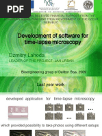 Development of Software for Time-lapse Microscopy 2009 Final