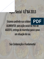 Ação Social  ILÊ’BA 2013