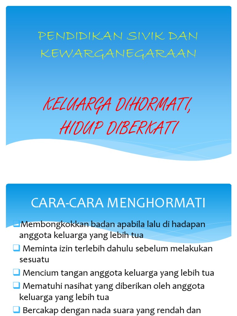 Pendidikan Sivik Dan Kewarganegaraan Hormat Pdf