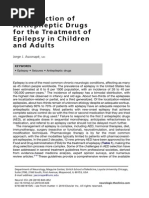 Theselectionof Antiepilepticdrugs Forthetreatmentof Epilepsyinchildren Andadults