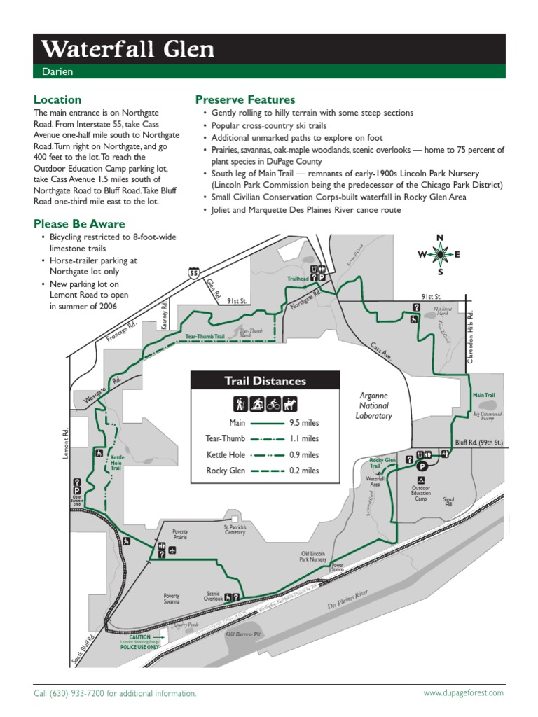 Waterfall Glen Trail PDF