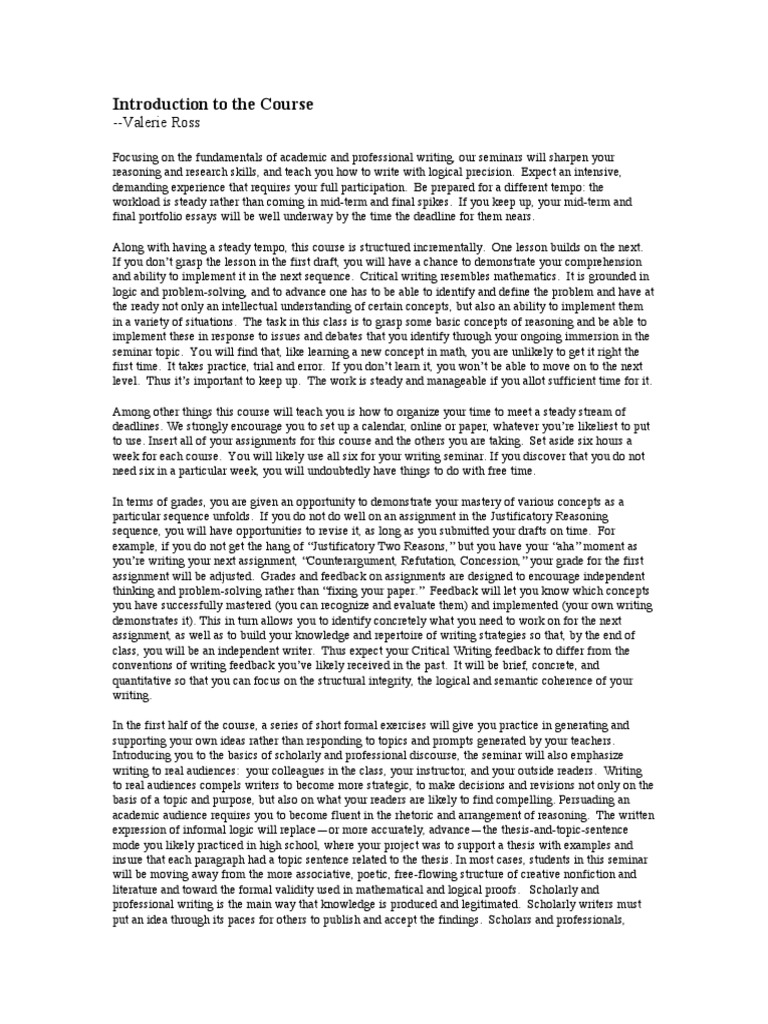Rhetoric Course Overview and Expectations | PDF | Reason | Rhetoric