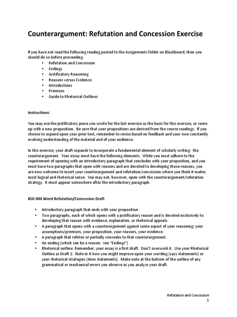 17 Refutation Concession Instructions | PDF | Argument | Rhetoric